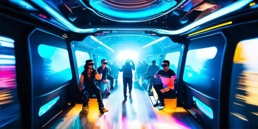 Experience the thrill of 4D virtual reality simulation rides